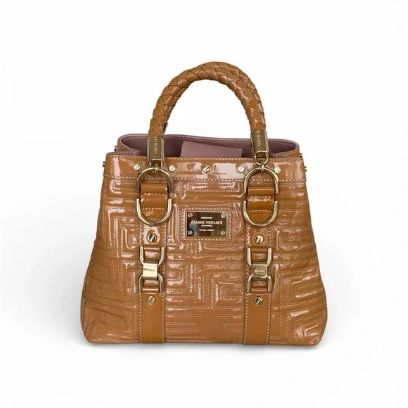 Gianni Versace Couture Patent Quilted Leather Bag - EUC - Picture 1 of 12